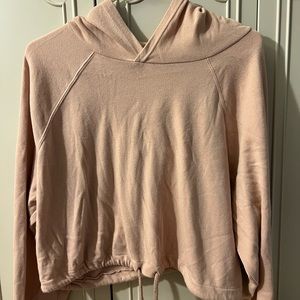 Womens pink drawstring hoodie